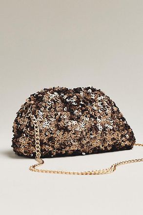 Maeve Sequin Slouchy Clutch