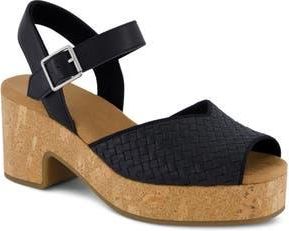 Toms Isla Peep Toe Sandal in Black at Nordstrom Rack, Size 5.5