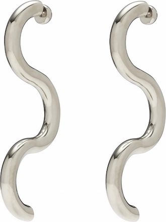 LADY GREY Womens Serpentine Earrings In Silver