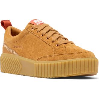 Sorel Ona Ave Waterproof Low Top Sneaker in Canyon Gold/Gum at Nordstrom Rack, Size 6.5