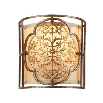 Loops Wall Light Sconce British Bronze Oxidized Bronze LED E14 60W Bulb