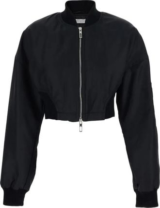 Sportmax Bomberjack met Rits - Dames - Bomber jackets - Zwart - M - Jassen