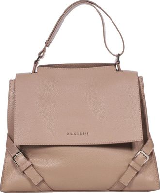 Orciani Leren Schoudertas met Afneembare Riem - Dames - Schoudertassen - Roze - ONE Size - Leer - Tassen