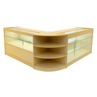 MonsterShop Calliope LED Shop Counter Set K1500, C1500 & LM60 - Maple in Beige