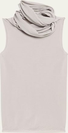 Rick Owens Twisted Cowl-Neck Sleeveless Top