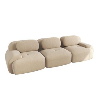 Urban Meuble Sof&aacute; modular de 3 plazas en pana beige