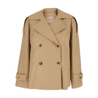 Twinset Dames, Mantels, Beige, Maat: L