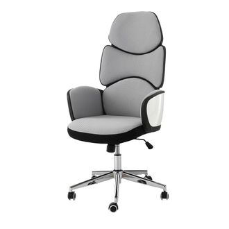 Oresteluchetta Silla de oficina en tela gris cm a.119/129 x l.64 x p.69