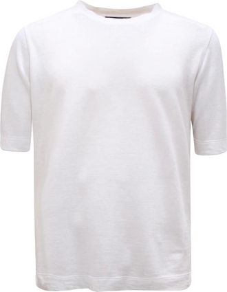 Lardini Hombre, Camisetas, Blanco, Talla: M