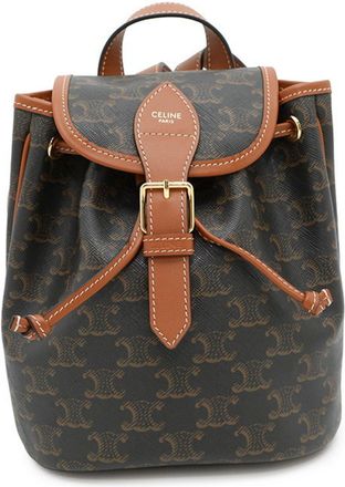 Celine Gold Pvc Leather Backpack (Pre-Owned)