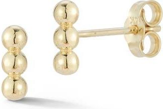 Ember Fine Jewelry 14K Gold Beaded Stud Earrings at Nordstrom Rack