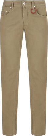 Sartoria Tramarossa Leonardo jeans met logopatch - Groen