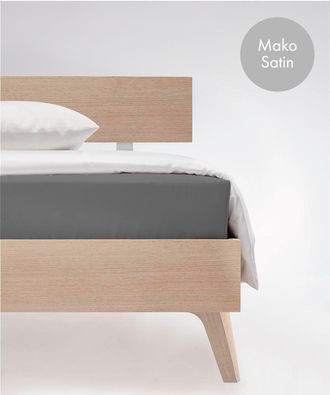 Fleuresse Spannbettlaken »Colours in Gr. 90x200, 140x200 oder 180x200 cm« Mako Satin, für Matratzen bis 23 cm Höhe, Bettlaken, Spannbetttuch