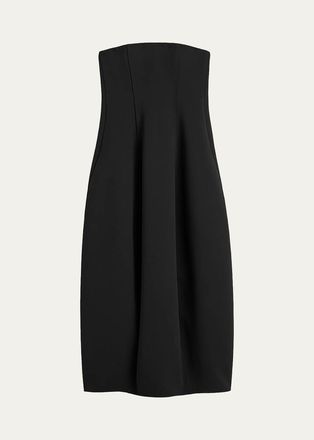 Toteme Strapless Balloon Midi Dress