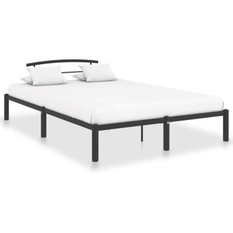 vidaXL Giroletto Nero in Metallo 160x200 cm - Vidaxl
