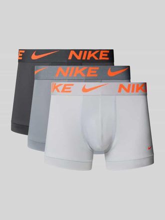 Nike Micro Trunks im 3er-Pack mit Logo-Bund in Hellgrau, Gr&ouml;&szlig;e XXL