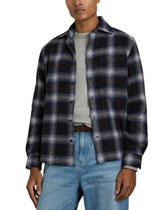 Reiss CROSBY-LS WOOL CHECK PATC
