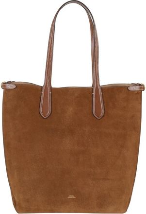 Polo Ralph Lauren Kaneel Su&egrave;de Tote Tas - Dames - Shoppers - Bruin - ONE Size - Su&egrave;de - Tassen