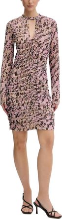 Karl Lagerfeld Fitted Mini Dress with Ruched Detailing