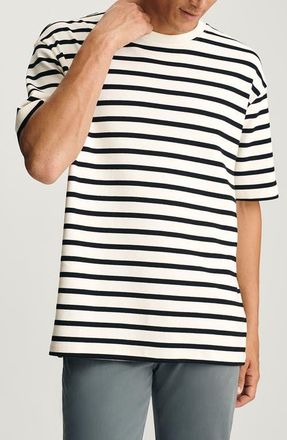 Mavi Stripe Cotton T-Shirt in Black at Nordstrom, Size X-Large