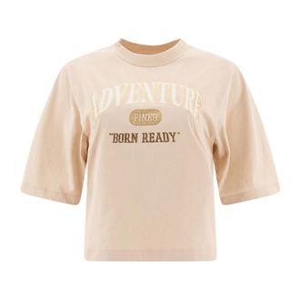 Pinko T-shirt Adventure - - Tops - Donna - Beige - S