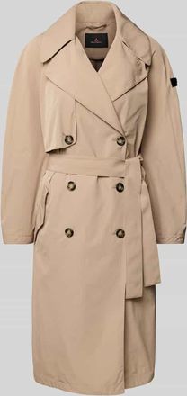 Peuterey Trenchcoat mit Eingrifftaschen in Beige, Gr&ouml;&szlig;e 42
