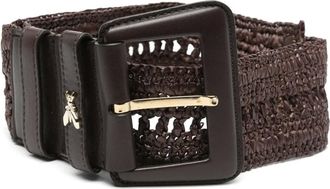 Patrizia Pepe interwoven belt - Brown