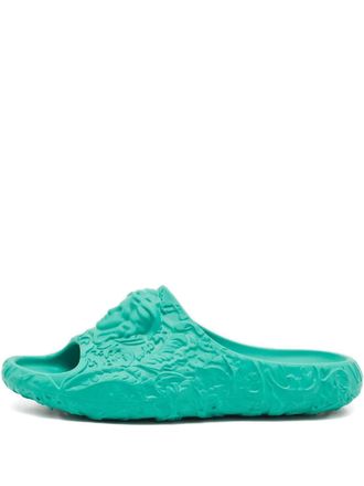Versace Medusa slides - women - Rubber/Rubber/Rubber - 39 - Green