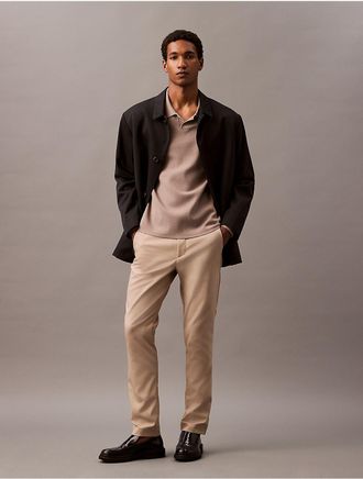 Calvin Klein Mens Modern Stretch Chino Pants - Neutral - 30W x 32L