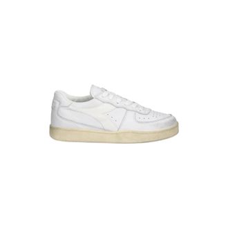 Diadora Mi Basket Low Used - Heren - Schoenen - Wit - Maat: 44 1/2 EU Leer