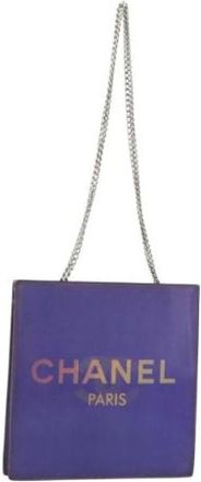 Chanel Pre-owned Vinyl Schoudertas - Dames - Vintage Schoudertas - Paars - ONE Size - Vintage