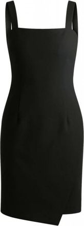 HUGO BOSS Jurken > Dameskleding > Midi Jurken - Dames - Korte kleedjes - Zwart - XS - Kleedjes
