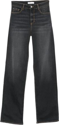 Icon Denim Los Angeles Straight Jeans - Dames - Regular Fit Jeans - Zwart - W25 - Denim - Jeans