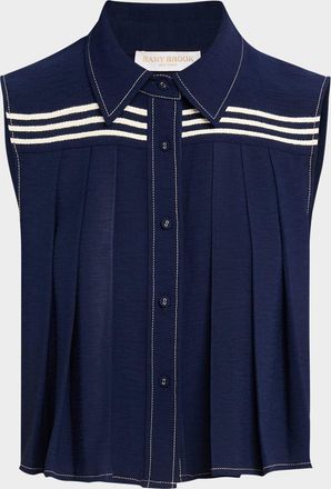 Ramy Brook Laura Pleated Blouse