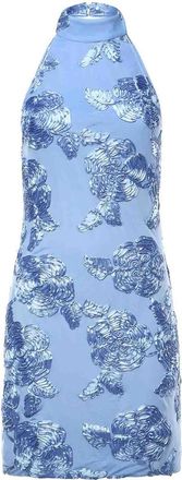 Rotate Floral Embroidered Mini Dress