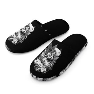Generic Elfs Fairys Butterflys Florals Mens House Slippers Slip Indoor Slipper On Shoes Warm Outdoor