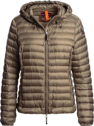 Parajumpers Genie Hooded Down Jacket - Dames - Gewatteerde jassen - Bruin - XS - Nylon - Jassen