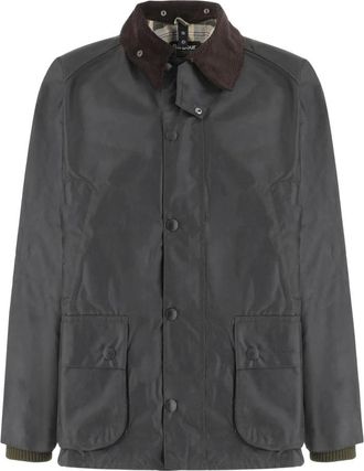 Barbour Bedale Wax Jacket - Heren - Zomerjassen - Grijs - 2XL - Katoen - Jassen