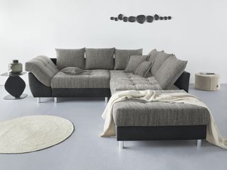 Collection Ab Ecksofa »(Spar-Set) Innsbruck L-Form und Hocker« Ecksofa und Hocker, Recamiere links oder rechts montierbar