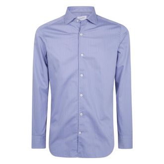 Tintoria Mattei Camisa 954 - Shirts - Hombre - Azul - XL