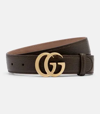Gucci Cintur&oacute;n Marmont de piel con GG