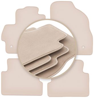 OEM Alfombrillas Beige Premium Para Mazda 3 Ii Bl Hatchback, Sed&aacute;n 2008-2013