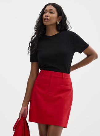 Contemporaine Womens Piped pockets structured skort