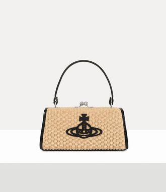Vivienne Westwood Doll XL Bag Raffia-effect Natural