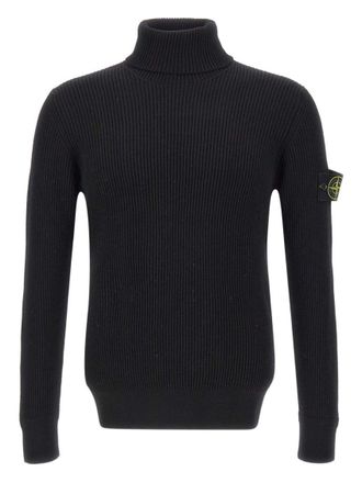 Stone Island Black Turtle Neck Sweater