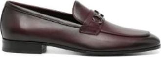 Ferragamo Schoenen, Heren, Rood, 42 EU, Gancini Ornament Loafer