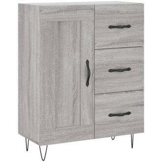 vidaXL Vidaxl - Aparador De Madera De Ingenier&iacute;a Gris Sonoma 69,5x34x90 Cm