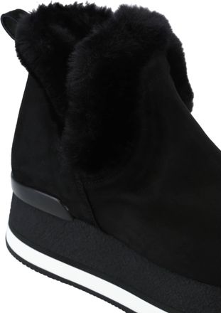 Hogan Faux Fur Trim Booties