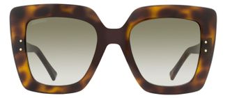 Jimmy Choo London Oversized Square Acetate Sunglasses - Havana