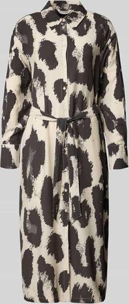 Moss Copenhagen Hemdblusenkleid aus Viskose-Mix Modell Karalie Jusia in Beige, Gr&ouml;&szlig;e XS